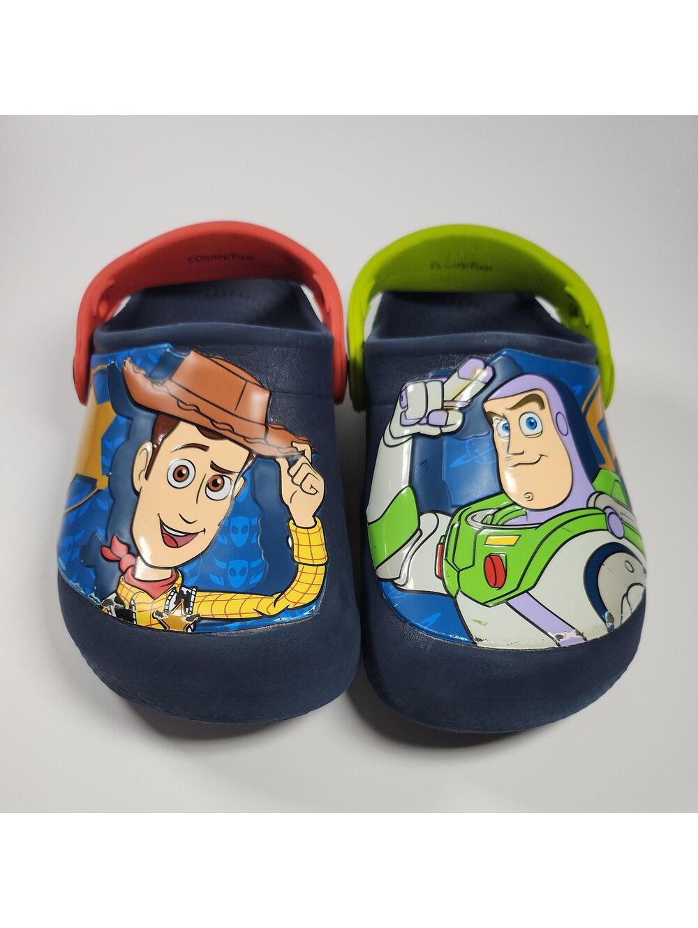 Crocs Disney Pixar Toy Story Kids Size 11 Unisex Woody Buzz Lighyear